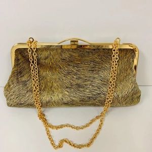 NWT Golden Women Fashion Clutch Bag